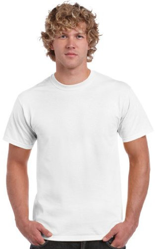 Gildan Men's Crew Neck Short SleeveT-Shirt, White, XXX-Large