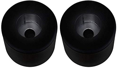 Penn Elcom F1691-2 Rubber Cabinet Feet/Grill Standoff for Speakers, Road Gear and Equipment Cases, Black (2-Pack)