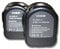 vhbw 2x batteria compatibile con Würth BS12A Power, 700900320 utensile elettrico (3000 mAh, NiMH, 12 V)