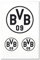 Borussia Dortmund Autoaufkleber/Aufkleber/Sticker schwarz 3er Set BVB 09 - Plus gratis Aufkleber Forever Dortmund