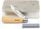 Opinel No.8 Taschenmesser rostfrei Geschenkdose inkl. Schleifstein und Wunschgravur auf Klinge + Dose
