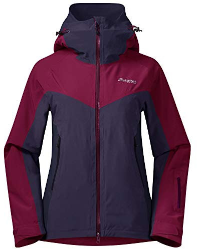 Bergans Oppdal Insulated W Jacket, XS, Beet red Melange/Purple Velvet/Navy