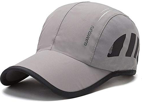 CLAPE Atmungsaktiv Mesh Sport Caps Schnelltrocknend Baseball Caps für Herren Damen Leicht UV-Schutz Laufkappe Reflektierende Baseballmütze Unstructured Outdoor Caps