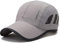 CLAPE Atmungsaktiv Mesh Sport Caps Schnelltrocknend Baseball Caps für Herren Damen Leicht UV-Schutz Laufkappe Reflektierende Baseballmütze Unstructured Outdoor Caps