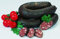 Food-United Geräucherte Blutwurst am Ring 0,35 KG mit Schweinefleisch Schweinekopffleisch Schweineschwarten Schweineleber frischn Schweineblut und Reingewürzen handwerklich hergestellt (350)