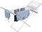 groundlevel Amazing Extra Large 18 Bar Heated Winged Clothes Airer/Drier Quick Drying Heater Towel Warmer Low Cost To Run Folds Away For Easy Storage