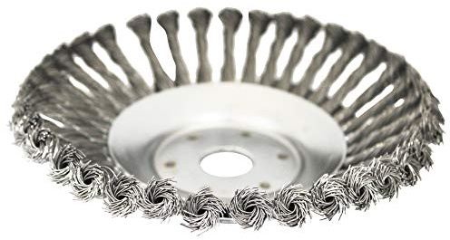 sys2sell Unkrautbürste Rundbürste 200x25 mm für Motorsense Kegel Drahtbürste Gezopft oder Ungezopft, Metall, Stahl, Twisted Wire, 1 Stück