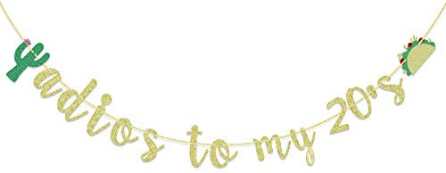 Adios To My 20's Banner 30th Birthday Banner Mexican Fiesta Decor