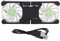 Laptop Cooling Pad,Foldable Laptop Cooler with Two USB Fans for Laptop Radiator Cooling Base (Black)