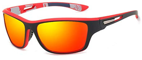 Hemens Polarisierte Sportbrille Sonnenbrille Herren fahrradbrille damen mit UV400 Schutz für Autofahren Laufen Radfahren Angeln Golf Sonnenbrille