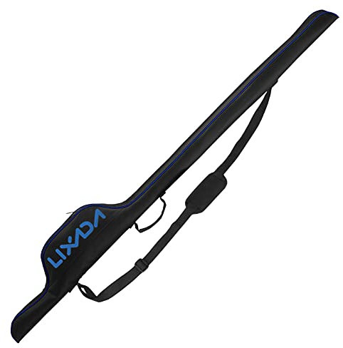 Borsa Canna da Pesca 160cm Impermeabile Portatile Sacca Porta Canne da Pesca Pieghevole Durevole con Maniglia e Tracolla Organizer per Attrezzatura da Canne