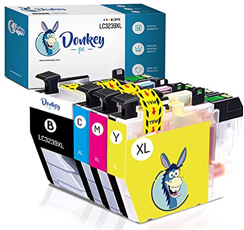 DONKEY PC Kompatible Tintenpatrone LC-3239 XL LC3239XL LC3239BK LC-3239XLBK LC-3239XLC LC-3239XLM LC-3239XLY Ersatz für Brother MFC-J5945DW MFC-J6945DW MFC-J6947DW HL-J60 00DW HL-J6100DW