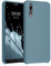kwmobile Hülle kompatibel mit Huawei P20 Hülle - Silikon Handy Case - Handyhülle weiche Oberfläche - kabelloses Laden - Arctic Night