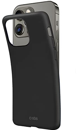 SBS iPhone 13 Pro Max Hülle schwarz - Polo One Cover aus Silikon - Handyhülle Schutzhülle Case