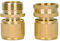 Brass Garden Hose Fittings 3/4 Male and 3/4 Female Car Wash Pipe Fittings Brass Quick Couplings Garden Irrigation Accessories Faucet Quick Connect Fittings