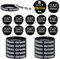 24Pcs JGA Deko Männer Bräutigam Button, Männer Armbänder, 1 Groom mit 11 Team Groom Junggesellenabschied JGA Accessoires Abzeichen Mitgebsel Partyzubehör Schwarz