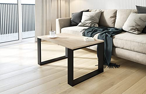 AKKE Couchtisch Wohnzimmertisch Beistelltisch Tisch Für Wohnzimmer Sonoma 50 x 50 x 45