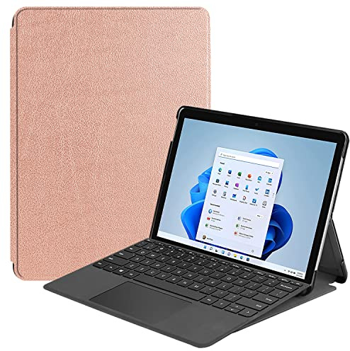Lobwerk Cover für Microsoft Surface 8 Pro 13 Zoll Tablethülle Schlank mit Standfunktion und Auto Sleep/Wake Funktion Bronze