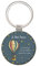 KIUB Porte clef Petit Prince rond en métal - motif le Petit Prince dans sa montgofière
