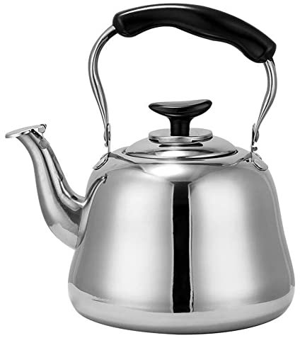 3L 4L 5L 6L 7L stufa Top bollitore da tè, teiera in acciaio inox per casa e cucina, bollitore a fischio, adatto per tutti i tipi di piano cottura/stufa, 4L