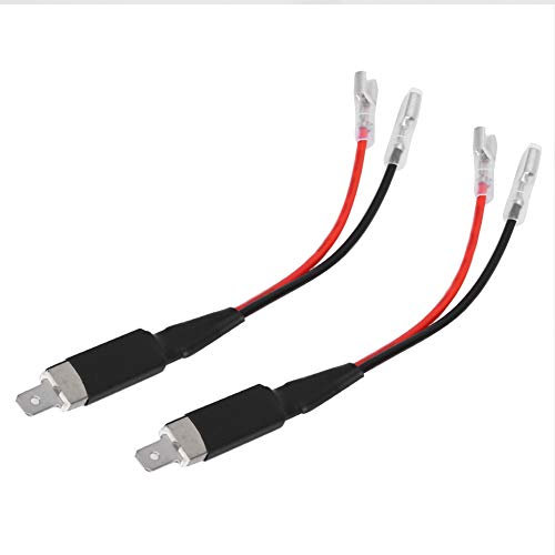 Ouitble Scheinwerfer-Adapterkabel, 2 Stück H1 LED Single Conversion Wiring Connector Kabelhalter Adapter H1 Adapter Kabelbaumsockel für LED-Scheinwerferlampen