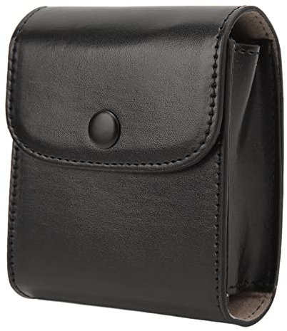 Vikye Fototasche Album für Fujifilm Instax Square SQ10, Weiches PU-Leder, Sofortbildkamera, -3-Zoll-Filmzubehör-Aufbewahrungstasche, Klappknopf-Design (Schwarz)