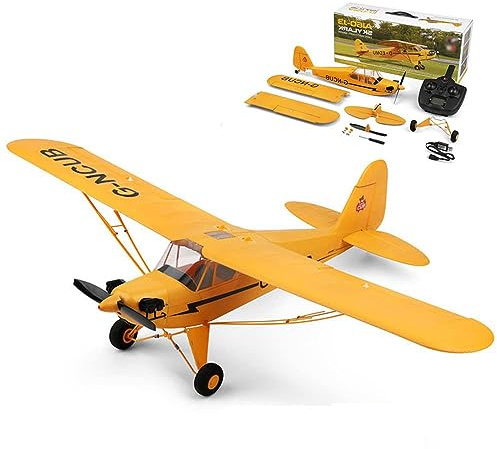 QIYHBVR Avion Télécommandé | Avion RC sans Balais 5 Canaux Prêts À Voler pour Adultes, Dirigeables en Mousse RC Avancés pour Adultes, Chasseur Cascadeur Télécommandé avec Cascadeur À 360 °