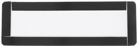 sourcing map PC Dust Filter, 150x50mm Magnetic Frame PVC Computer Case Cooler Dustproof Mesh Cover Fan Grills for Computer Chassis Speakers, White