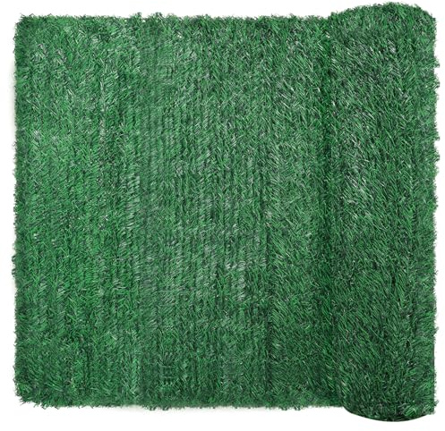 Coradoma Haie artificielle - 5 tailles - 140 x 300 cm - Brise-vue idéal pour balcon, jardin et terrasse - Clôture naturelle - Protection contre le bruit - Protection contre le vent