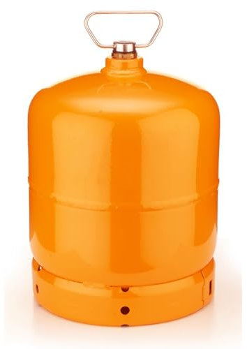 Marvin Bombola Gas Ricaricabile da Campeggio Barca Vuota per Butano (UN1965) Tappo con Maniglia Portatile Uscita Valvola M16X1,5 F (Bombola 3Kg)