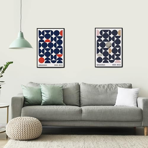 Studio Moien Bauhaus XXL Poster Set – 2er-Set im A1-Format (59,4 x 84,1 cm) – Große Vintage-Poster im Bauhaus-Design – Ohne Rahmen, Lieferung in stabiler Röhre