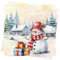 Weihnachten Servietten Weihnachten Deko Tischdeko - 80Stück Weihnachts Serviette Papierservietten Xmas Servietten mit Schneemann Merry Christmas Party Deko Xmas Napkins 33X33cm Winter Servietten