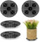 EASYKEENECOM 4 Piezas Almohadillas Malla Plantas Maceta Soporte - Rejilla De Drenaje Redondas PláStico para BonsáI Interior, Jardinera Exterior, Proteger El Suelo, 20cm
