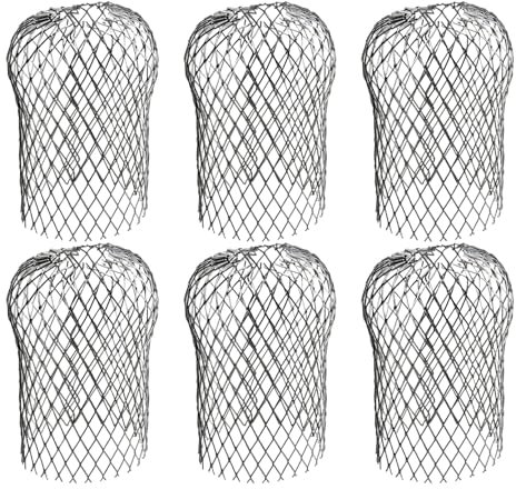 XIAQICA 6 Pezzi Parafoglie per Grondaie Filtro Per Grondaia In Alluminio Foglia Filtro Grondaia Espandibile per Tubi Tetto Pluviale per Filtrare Foglie Rami Frutta Muschio Fango Palline
