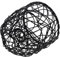 IWOWHERO Lampe Esszimmer Ersatz Lampenschirm Für Pendelleuchte Boho Deckenleuchte Gewebter Boho Korb Lampenschirm Weidenkorb Hängeleuchte Schwarzer Kronleuchter Rattan Kleiner Lampenschirm Aus Eisen