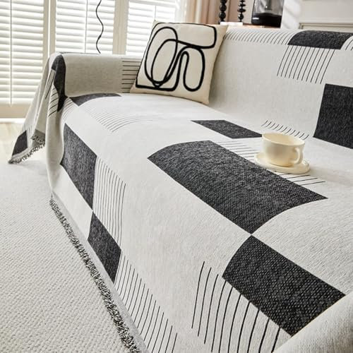 Sofabezug Moderne Sofaüberwurf Rutschfeste, Superweicher, Chenille Sofaüberwurf Decke, Sofaüberwürfe Möbelschoner, Couch Überwürfe Für 1 2 3 4 Sitzer Sofa Eckcouch U Form L Form(E,180 x 300cm)