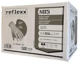 Generico Guanti In Nitrile Senza Polvere 85 Neri - 500 pcs (L)
