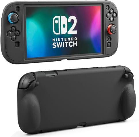 FANPL Silicone Case for Nintendo Switch 2, Soft Full Protective Cover for Switch 2 and Joycon Controlle, Comfortable Ergonomic Grip Design & Easy Installation -Thickened Version