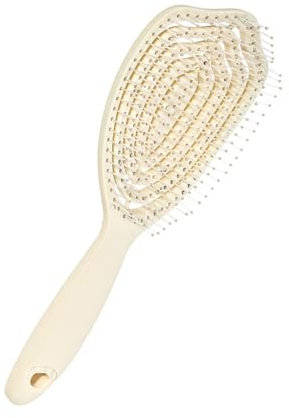 Reisenfreundliche Gebogene Entwirrende Bürste Schützt Borsten Haarkamm Modische Hohle Haarbürste Für Frauen Und Männer