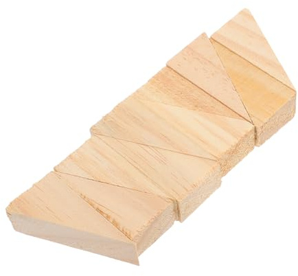 EXCEART 10 Pezzi Cuneo di Legno fermaporta di Sicurezza paraurti per Porta di Protezione da Parete Cuneo in Legno Antiscivolo Stop alla Porta a Cuneo Fornitura Porta