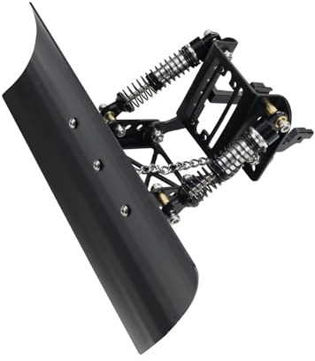 RC Reparaturen Zubehör Kompatibel Mit Traxxas Für TRX4M Für Bronco Für Defender 1/18 RC Crawler Car Upgrade-Teile Aluminium Verstellbare Schneepflug Sandschaufel(Black)