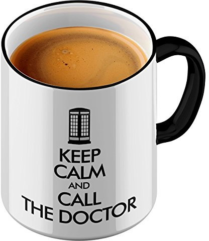 Funtasstic Tasse Keep Calm and call the Doctor - Kaffeepott Kaffeebecher by StyloTex