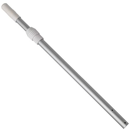 POWERHAUS24 2teilige Teleskopstange aus Aluminium, Universalgröße Ø 3,0 cm, verstellbar von 73 cm bis max. 117 cm, passend für die meisten Kescher, Bürsten, Bodensauger, für Pools und Whirlpools