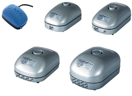 Hailea ACO Air Pump Hydroponics Fish Tank Pond Grow Tent Oxypots 1 2 4 8 Outlets (ACO9610-600iph 4 outlet)