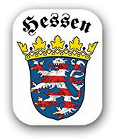 Aufkleber/Sticker Hessen Landeswappen HE Bundesland Geschichte BRD 6x7cm A3156