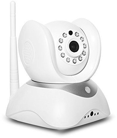 HiKam Q7 Wireless IP Kamera Überwachungskamera HD für Smartphone/PC mit deutscher App/Anleitung/Support(Tag/Nachtsicht, Gegensprechfunktion, WLAN, Pir-Sensor, Schwenkbar, SD Karte Slot, 433MHz Funk,Webcam, Videokamera, Kamera mit WiFi)