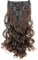 CAISHA XXL 8 Teiliges Set 45cm Langhaarige CLIP IN EXTENSIONS Synthetik Haarverlängerung Haarteil Voluminös Gelockt Braun Mix CES20-1