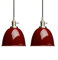 Phansthy 2 Stücke Pendelleuchten Esstisch Vintage Rot Industrial Metall Lampenschirm Hängeleuchten,Hängelampe, Küchenlampen Hängend Vintage, Hängelampe Esstisch, Pendellampe im Landstil (Rot)