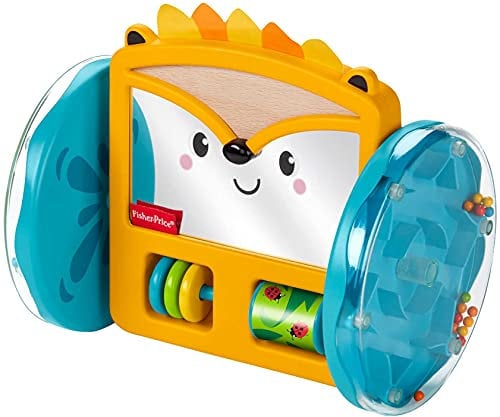 Fisher-Price Play & Crawl Hedgehog Mirror, tummy time and crawling toy for babies ages 3 months & up