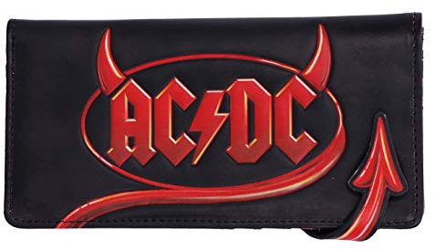 Nemesis Now Offiziell lizenzierte Geldbörse mit AC/DC-Logo, Lightning geprägt, Polyurethan, Schwarz, 18.5cm